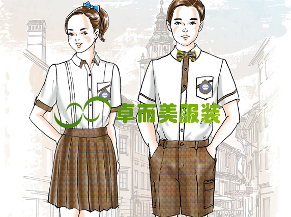 時尚英倫風(fēng)學(xué)生服裝校服設(shè)計圖